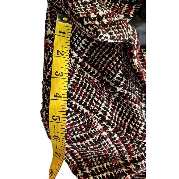 New Look Jacket Coat Blazer Women 2 Plaid lined Dark Academia Dressy Winter Fall - Picture 6 of 12